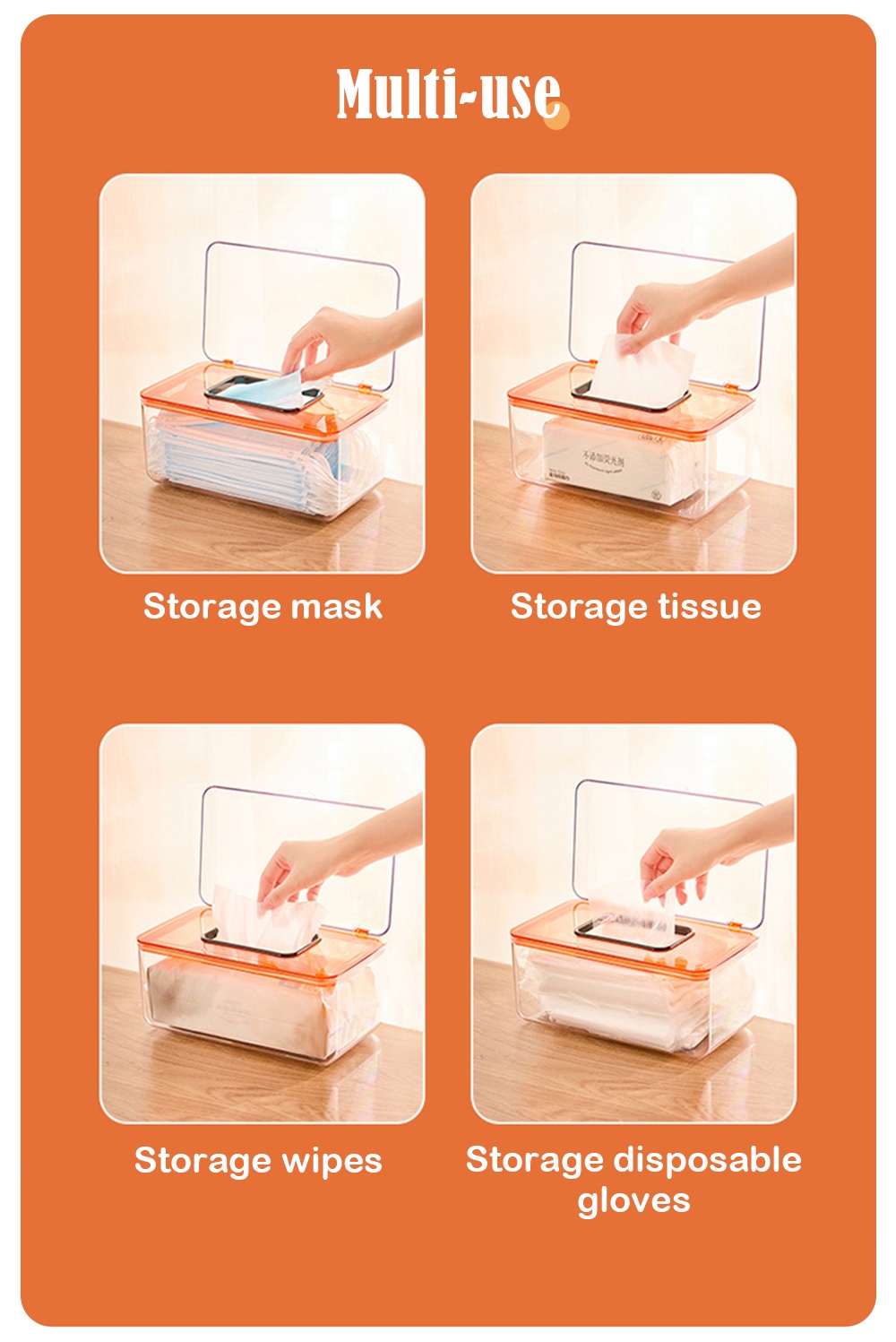 Multifunctional Transparent Mask Storage-6